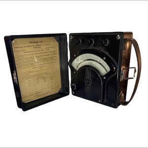 VINTAGE 1950s Westinghouse Portable Alternating Current Voltmeter Type PA-5